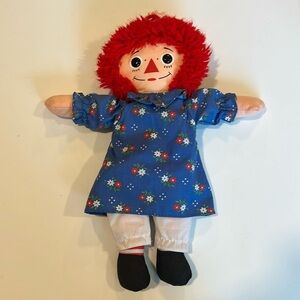 Playskool - raggedy Ann,‎ 12” blue dress, 80s